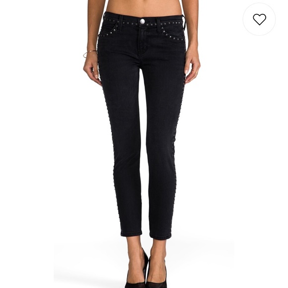 ⚡️NWT Current/Elliot Crop Skinny w Studs sz 25 - Picture 2 of 5